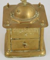 Turul réz kávédaráló, jelzett, m: 20 cm