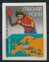 1982 Asztalitenisz EB, Budapest vágott bélyeg