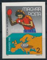 1982 Asztalitenisz EB, Budapest vágott bélyeg