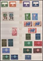 Europa CEPT 114 db kiadás 4 db kétoldalas albumlapon