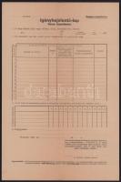 1941 Bp., 3 db igénybejelentő lap (liszt, kenyér), kitöltetlen