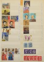 Nagy-Britannia rendező, javarészt királynő fejes bélyegekkel, 9 db kétoldalas berakólapon mappában