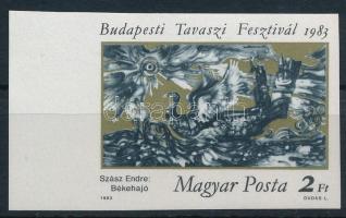 1983 Budapesti Tavaszi Fesztivál vágott ívszéli bélyeg