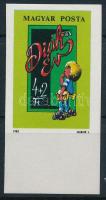 1983 Ifjúságért VII. vágott ívszéli bélyeg