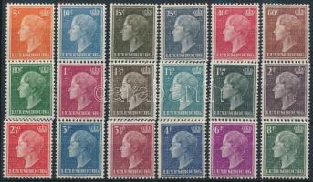 1948 Charlotte nagyhercegnő sor Mi 442-459 (Mi EUR 50.-)