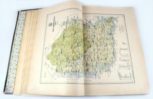 cca 1890 Magyarország megyéinek kézi atlasza. Tervezte: Gönczy Pál. Rajzolta: Kogutowicz Manó. Bp., ...