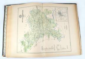 cca 1890 Magyarország megyéinek kézi atlasza. Tervezte: Gönczy Pál. Rajzolta: Kogutowicz Manó. Bp., ...