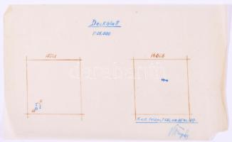 1917 A 32. k.u.k. gyalogezred jegyzőkönyve, katonai parancsok másolatai, 56 oldalon, + kézzel rajzol...