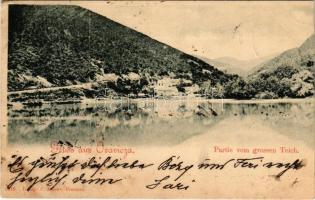1899 Oravicabánya, Oravica, Oravicza, Oravita; Nagy tó / Partie vom grossen Teich. C. Kehrer / lake (EB)