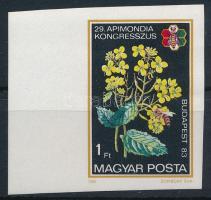 1983 Apimondia Kongresszus vágott ívszéli bélyeg (törés / fold)