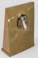 cca 1930 Magyar Kir. Állami Vas- Acél és Gépgyárak Budapest öntött bronz asztali óra, óra része nem ...