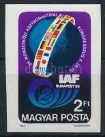 1983 Asztronautikai Kongresszus vágott bélyeg