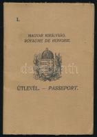 1936 Útlevél, fényképpel. jó állapotban, bejegyzésekkel