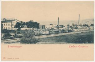 Orsova, petroleumgyár, ipari vasút, vonat. Hutterer G. / petroleum factory, industrial railway, train