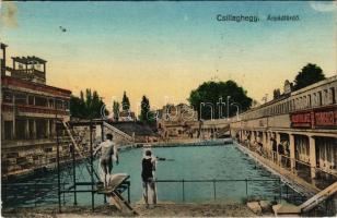 Budapest III. Csillaghegy, Árpád strandfürdő. Hangya szövetkezet kiadása + "1940 Dés visszatért...