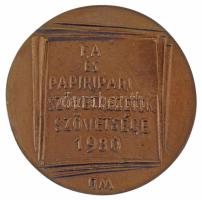 Borsos Miklós (1906-1990) 1986. "Budapesti Könnyűipari Szövetkezetek Szövetsége" kétoldalas, öntött bronz emlékérem (85mm) T:AU