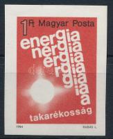 1984 Energiatakarékosság vágott bélyeg