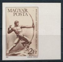 1984 Kisfaludy Strobl Zsigmond vágott ívszéli bélyeg