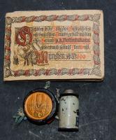 1900 München kgl. Hofbräuhaus litho képeket és térképet tartalmazó leporello-fűzetke viaszpecséttel ...