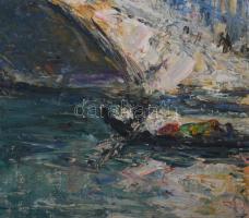 Armand Jamar (1870-1946), belga festő: Rialto (Velence), 1925. Olaj, vászon. Jelezve balra lent. Dek...