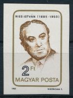 1985 Ries István vágott bélyeg