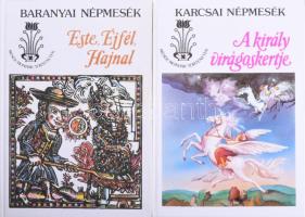 Mesék, mondák, történetek sorozat 8 db kötete: Szalonnafa- varsányi cigány népmesék, Mátyás az igazs...