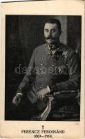 Habsburg?Lotaringiai Ferenc Ferdinánd osztrák?magyar trónörökös. Kiadja Grindlinger J. / Archduke Franz Ferdinand of Austria (vágott / cut)