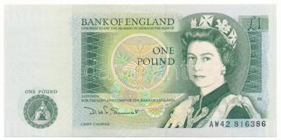 Nagy-Britannia / Anglia DN(1981-1984) 1P "II. Erzsébet / Sir Isaac Newton" T:AU, hajtatlan de nagyobb sarokhajlás Great Britain / England ND(1981-1984) 1 Pound "Elizabeth II / Sir Isaac Newton" C:AU, unfolded but folded corner Krause P#377