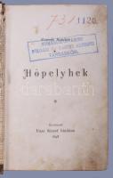 Peterdi Sándor: Hópelyhek. Bp., 1898, Vass József. Kiadói egészvászon kötés, előzéklap hiányzik, kop...