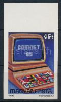1985 COMNET vágott ívszéli bélyeg