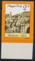 1986 Budavári sikló vágott ívszéli bélyeg