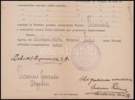 1909 Eger, Begovcsevics (Begovcsevich) Róbert (1831-1919) szkutari választott püspök, egri nagyprépo...