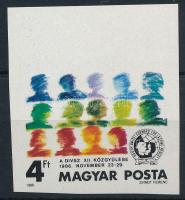 1986 DIVSZ vágott ívszéli bélyeg