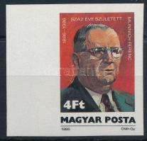 1986 Münnich Ferenc vágott ívszéli bélyeg