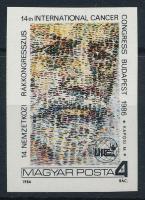 1986 Nemzetközi Rákkongresszus vágott bélyeg