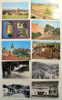 ERDÉLY - 187 db MODERN város képeslap, 40 db fekete-fehér és 145 db színes (1950-1990) / TRANSYLVANIA - 187 modern town postcards