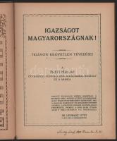 1928 Igazságot Magyarországnak! Trianon kegyetlen tévedései. A Pesti Hírlap ötvenéves fennállása alk...