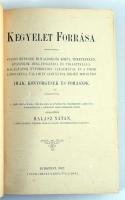 Halász Nátán: Kegyelet forrása. I. II: Talmudtudósok és halottak eltakarításával foglalkozók részére.     [Budapest], é. n., A Pesti Chevra Kadisa kiadása (Márkus Samu Könyvnyomdája, Bp.), 271 p. + 82 p. Kegyelet forrása. Izraelita kegyeleti imádságok. Szerkesztette: Halász Nátán.Héber-magyar kétnyelvű kiadás. Kiadói aranyozott egészvászon kötésben