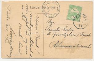 1909 Tenke, Tinca; Főszolgabírói lak. Ritter Jakab kiadása / judge's house (b)