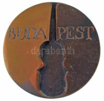 1984. "Budapesti Tavaszi Fesztivál 1984 / Budapest" kétoldalas, öntött bronz érem (~77-78m...