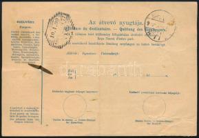 1900 Teljes szállítólevél 50kr bélyeggel Svájcba "BUDAPEST / FŐPOSTA"