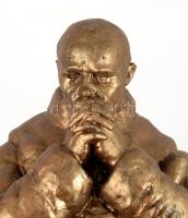 Beszédes János László (1874 ? 1922): Imádkozó. Festett gipsz, jelzett, m: 38 cm