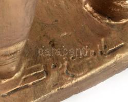 Beszédes János László (1874 ? 1922): Imádkozó. Festett gipsz, jelzett, m: 38 cm