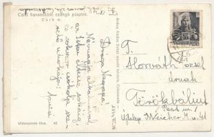 1944 Csíki-havasok, Muntii Ciucului; Csángó pásztor. Andory Aladics Zoltán mérnök felvétele / Transy...