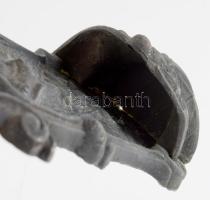 Fém szenteltvíztartó, 19x8 cm