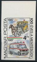 1987 Mentésügy vágott ívszéli bélyeg