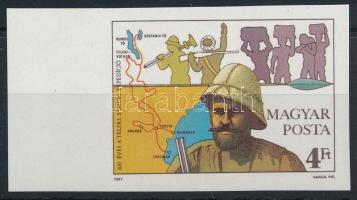 1987 Teleki Sámuel vágott ívszéli bélyeg