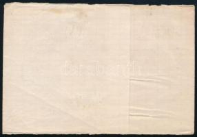 Ausztria Lombard Velence 1865 Újság címszalag 2 x 10sld + 5sld bélyegekkel Párizsba, postán maradó. ...