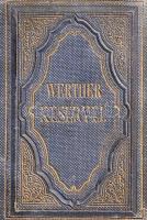Goethe, [Johann Wolfgang von]:  Az ifjú Werther keservei. Fordította Bajza Jenő. Pest, 1864. Heckenast Gusztáv (Landerer és Heckenast ny.) [4] + 191 + [1] p. Egyetlen kiadás. Goethe nevezetes szentimentális levélregénye eredeti nyelven először 1774-ben jelent meg. A kisvárosi társadalom szorítását és a viszonzatlan szerelem reménytelenségét tematizáló regény médiatörténeti eseménynek számított a korban, utánzói, paródiái születtek, sőt bizonyos mértékig divatot is teremtett. Teljes magyar kiadásai 1833-tól ismeretesek. Példányunk Bajza József fiának, a fiatalon elhunyt Bajza Jenőnek (1840-1863) fordítása. Változatának érdekessége, hogy Bajza Jenő az első levél előtti kiadói előszót elhagyja, ami a keretes szerkezetű levélregény értelmezéséhez új szempontokat adhat. A törzsszöveg előtt német nyelvű olvasói jegyzet. Néhány oldalon foltosság, az előzékeken javítások, az első előzéken könyvkötői könyvjegy. Aranyozott, vaknyomásos, enyhén kopott korabeli egészvászon kötésben (Méhner Vilmos, Budapest), aranyozott festésű lapszélekkel.