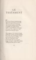 Villon, Francois:
Les oeuvres de Francois Villon. Les Lais - Le Testament - Poésies diverses - Le J...
